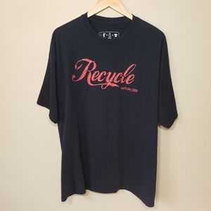 Coca Cola Recycle Earth Day 2009 T-shirt Black XL